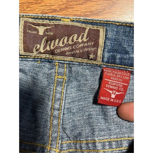 Vintage Y2K Elwood Denims Co. Button Fly Relaxed Jeans - Picture 3 of 7
